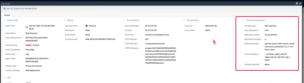 Checkpoint_CloudGuard_EventsDetails