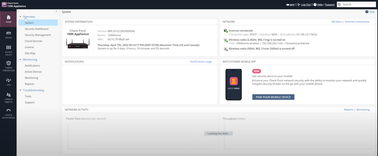 Checkpoint_Quantum Firewall_Home
