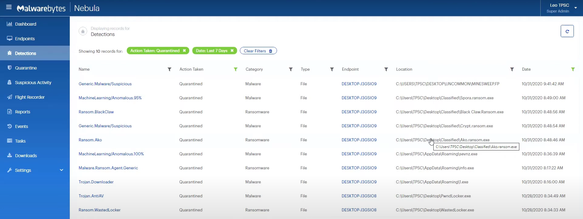 Malwarebytes_ThreatDownEDR_Detections