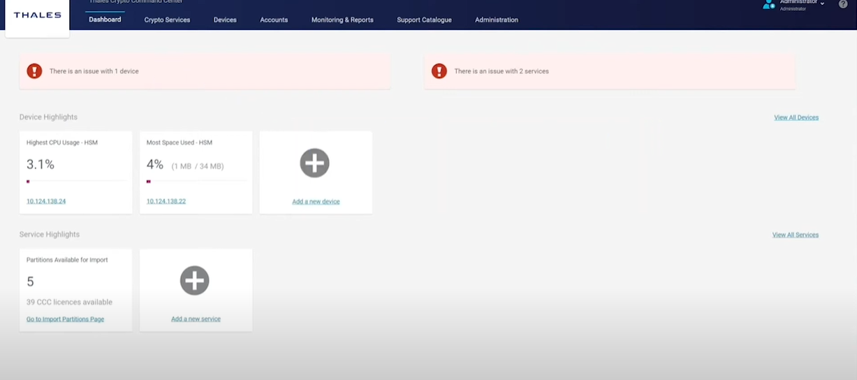 Thales Crypto Command Center